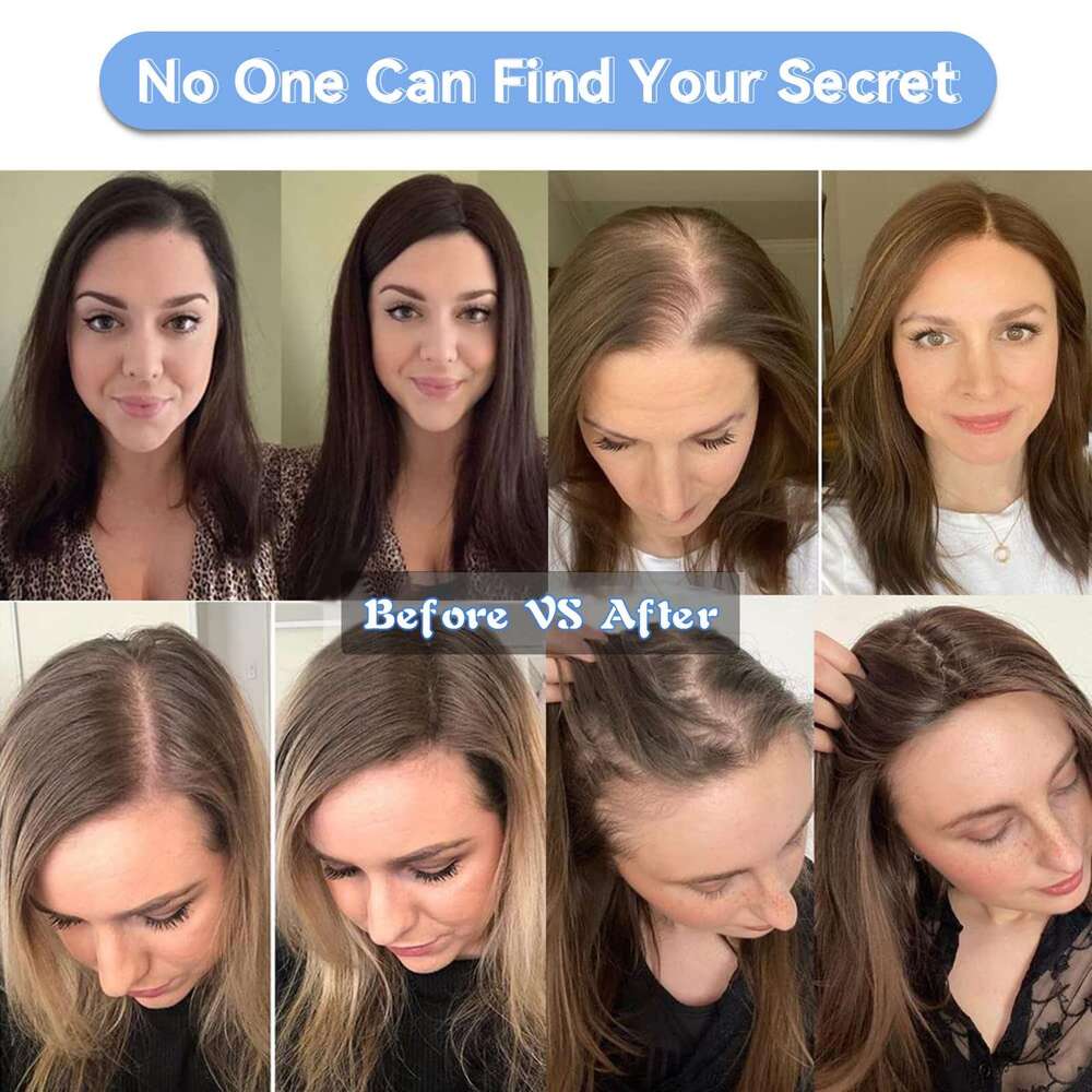 100% Remy Human Toppers Silk Base Clip Pieces Brown Ombre Grey Ash White Hairs Topper In Extension For Women Hair Loss