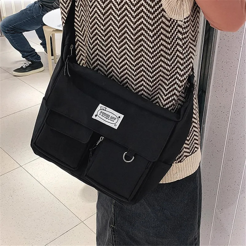 Cute Women Shoulder Bag Handbag Canvas Large Capacity Messenger Bag Casual Crossbody Bag School Bag Travel Bag 240819