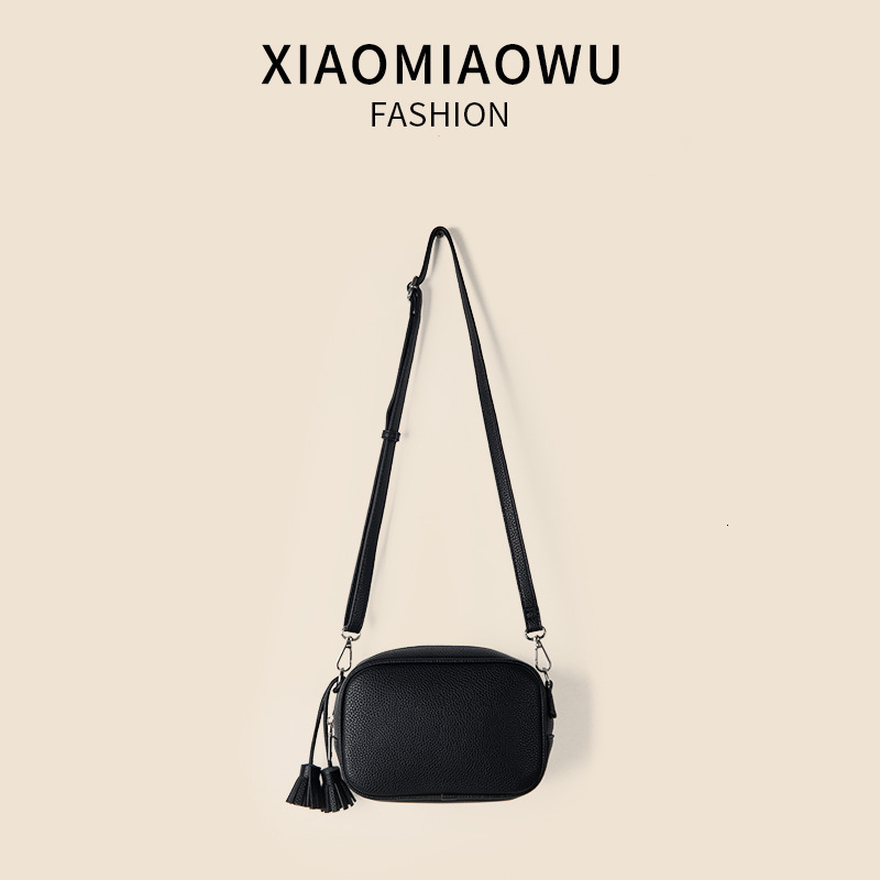 2024 Summer Tassel Box Crossbody Women's Simple and High end Fashion Style Single Shoulder New Small Square Bag