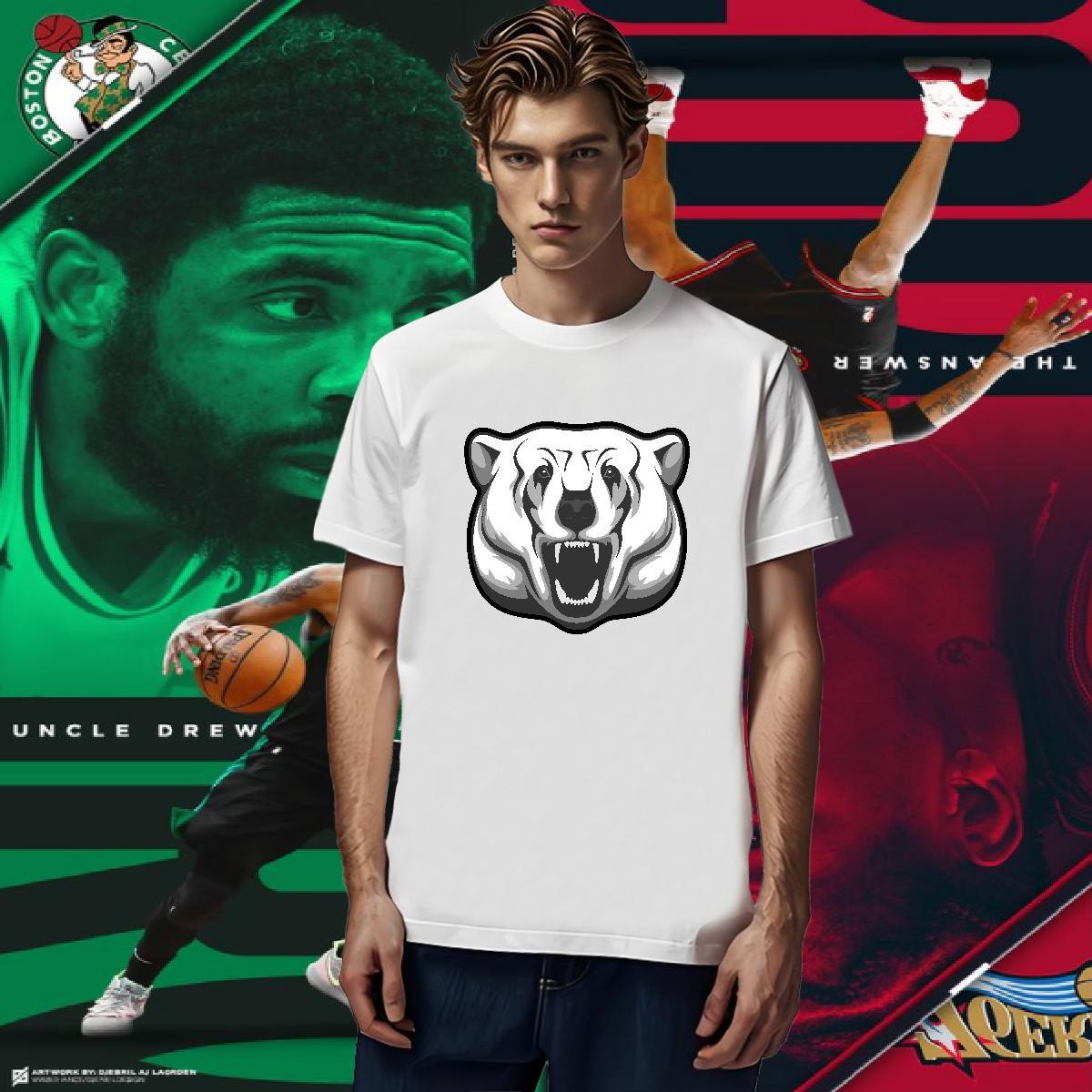 Men T Shirts 230g Pure Cotton bear Hip Hop Round Neck Short Sleeve Graphic Men Clothes T-Shirt Designer Loose Fit Tees Shirts