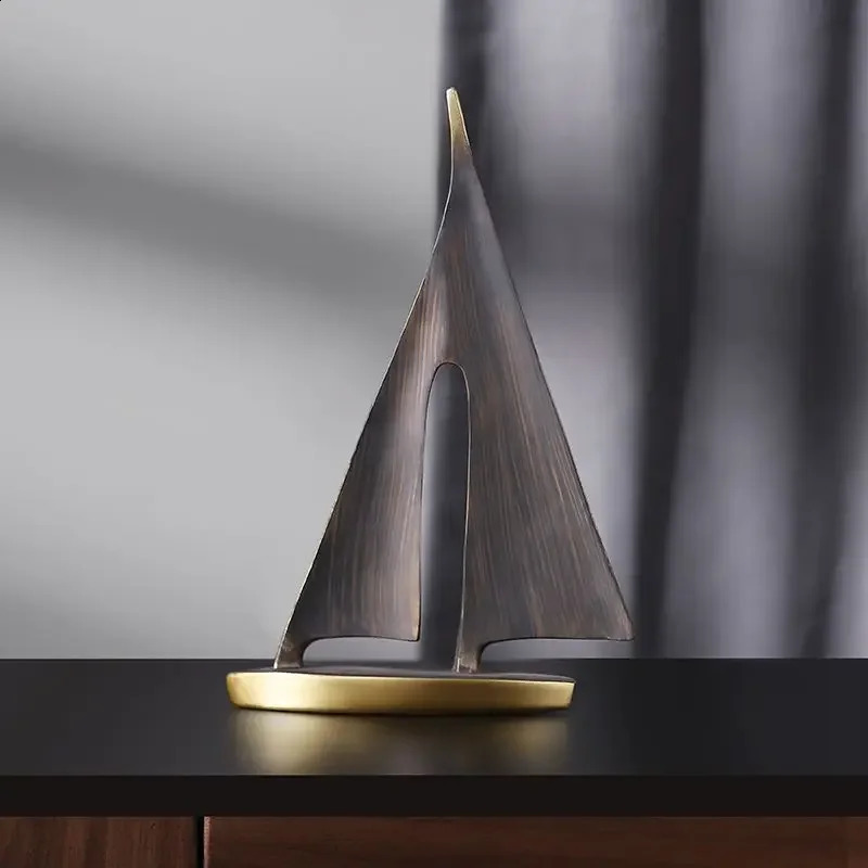 Smooth Sailing Sailboat Home Decor Ornament Living Room Decoration Bedroom Desktop Resin Craft Gift 240812