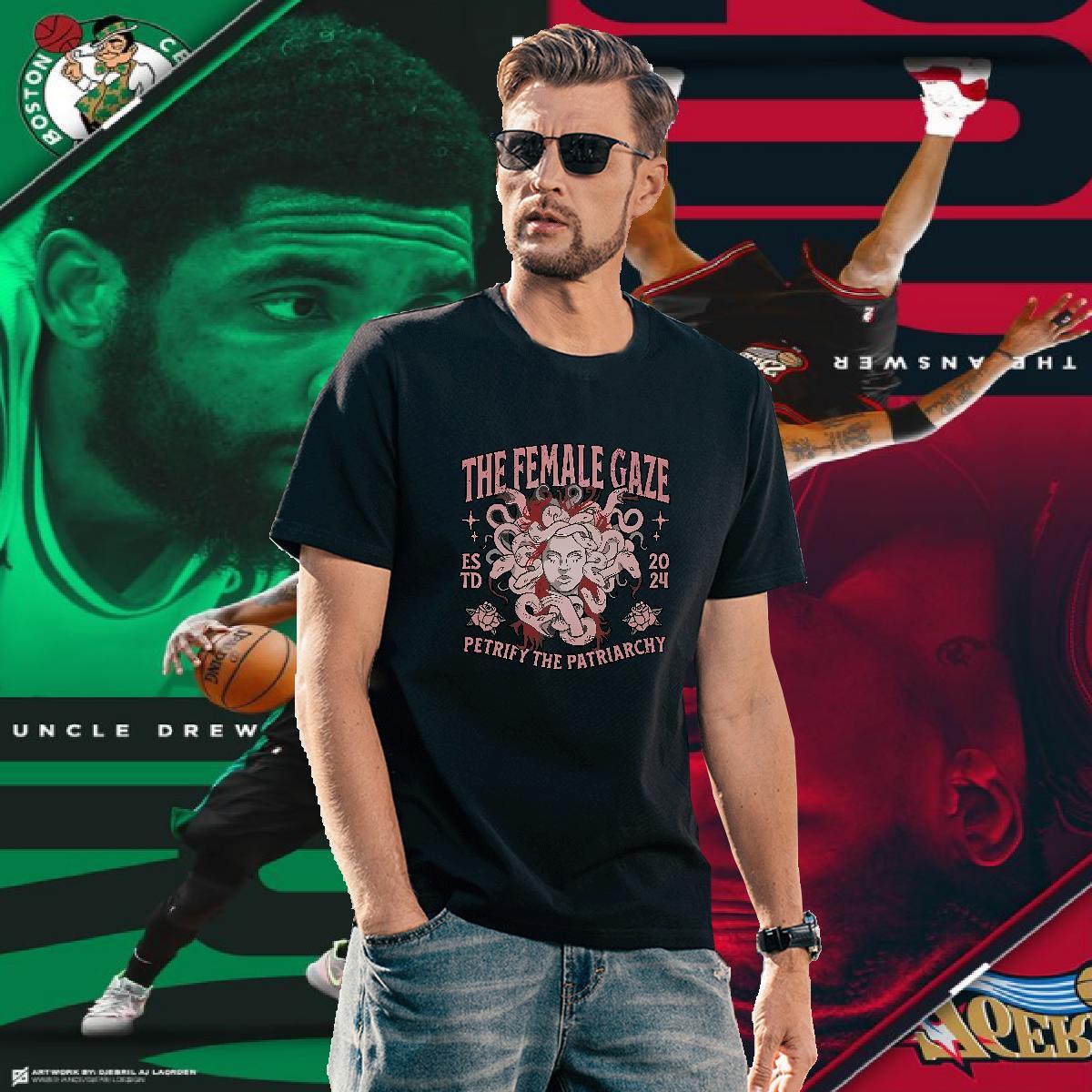 T Shirts Men 100% Cotton 230g Femme fatale Daily Outfit Short Sleeve Soft Cartoon Printing L-4XL Men Tees Classic Brand Tops Shirt