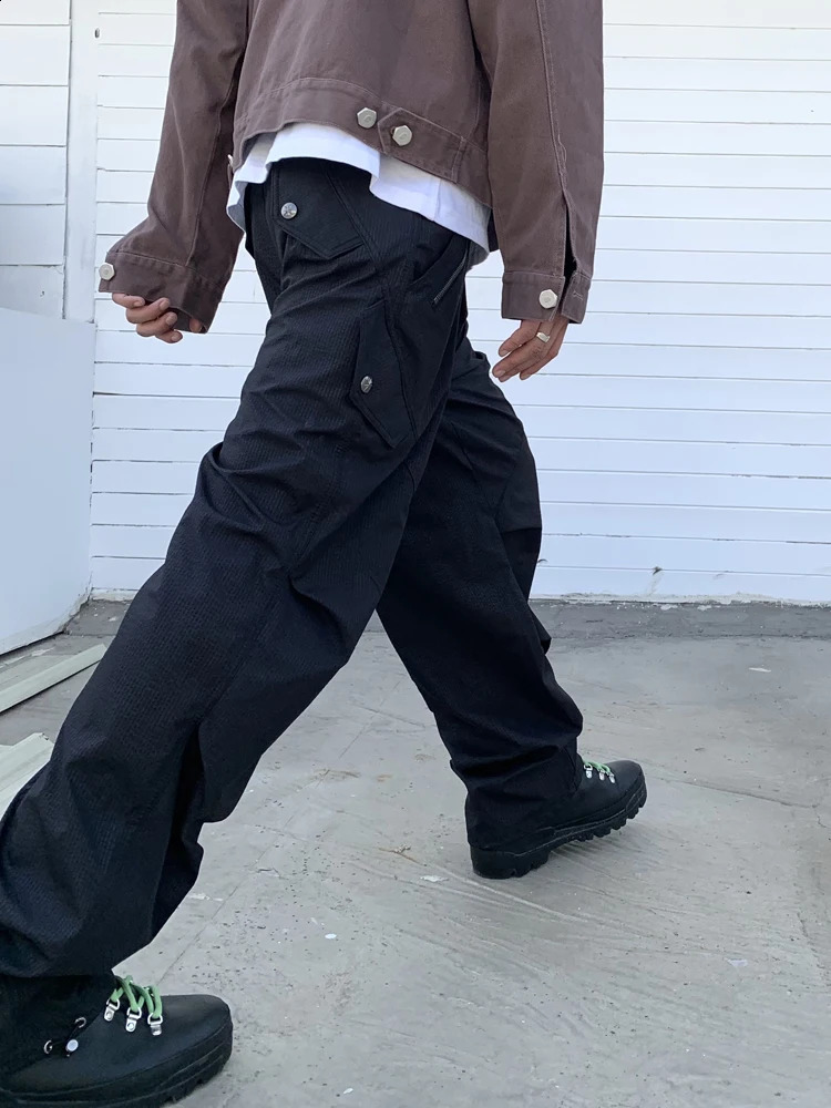 R69 Outdoor Waterproof Pants Hi Hop Baggy 240819