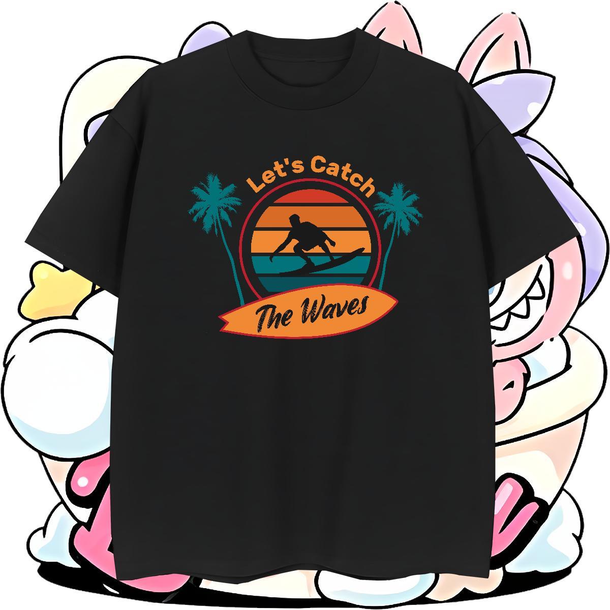 Free Shipping Tshirt for Man Woman Casual 230g Pure Cotton Customized Print Breathable beach Man T Shirts DIY Customized Tshirts