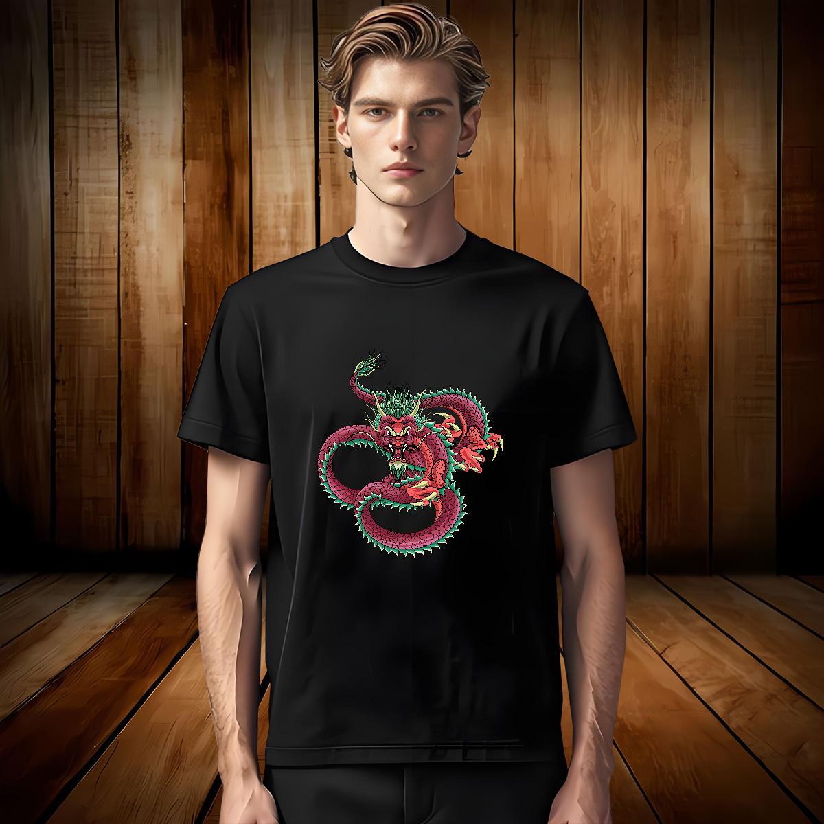 Man T Shirts 100% Cotton 230g ferocity Daily Outfit O-Neck Short Sleeve Black White Tshirts New Arrival Classic Wear
