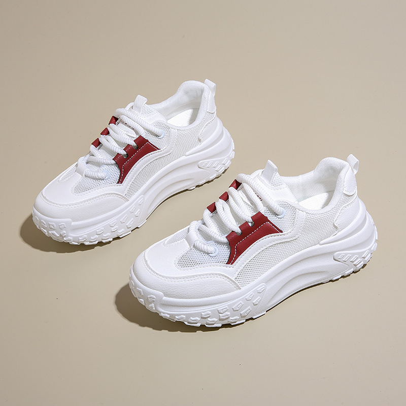 Ddmysports Summer New Instagram Korean Edition Ollow Dad Female Students Thick Sole Versatile Casual Sports Shoes JC OUTDOOR