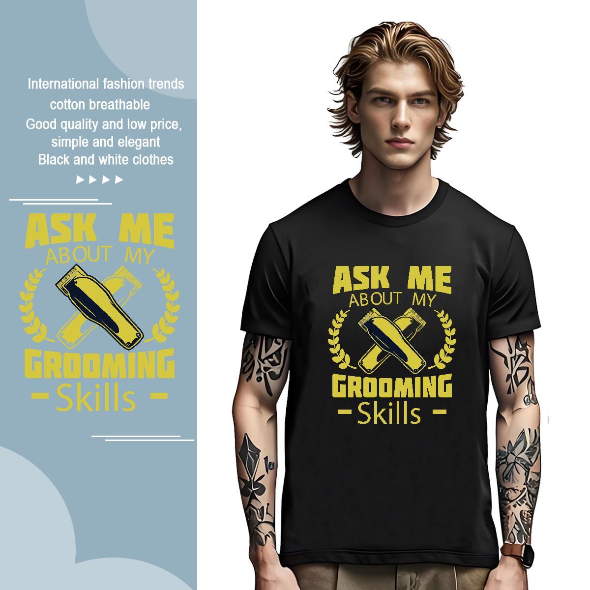 TOP Quality bottle T shirt Anime Printing Street Tshirt for Man Woman 230g Pure Cotton Fashion Crew Neck Custom Cartoon Tops