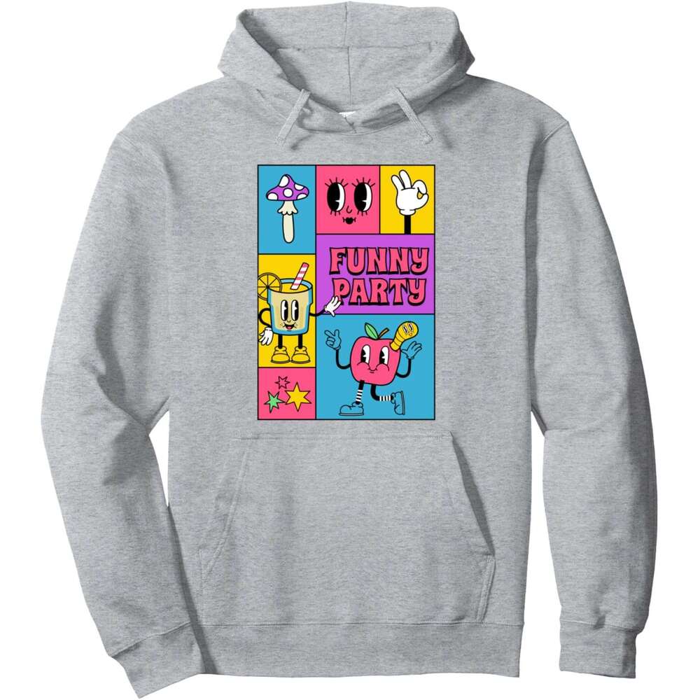 Hoodie for Mens Womens Colorful Funny Doodles Cartoon Characters Graphic Designs Pullover Hoodie Graphic Hoodies Sweatshirt Pullover Long Sleeve