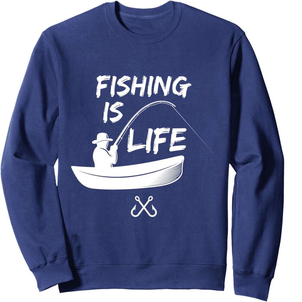 Long Sleeve Shirts for Men sweatshirt Fisherman Fishing Boat lifestyle Fun Dad Gift Sweatshirt T shirt Tee Streetwear Casual tops clothes