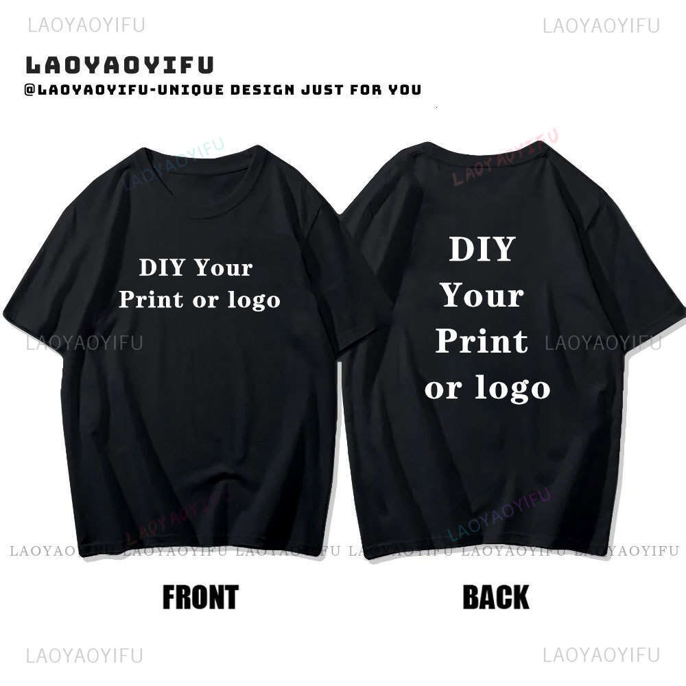 Customized 100%cotton Printed Short-sleev Tshirt Custom Your Like Photo or T-shirt Summer O-neck Comfort Unisex Tees Comft