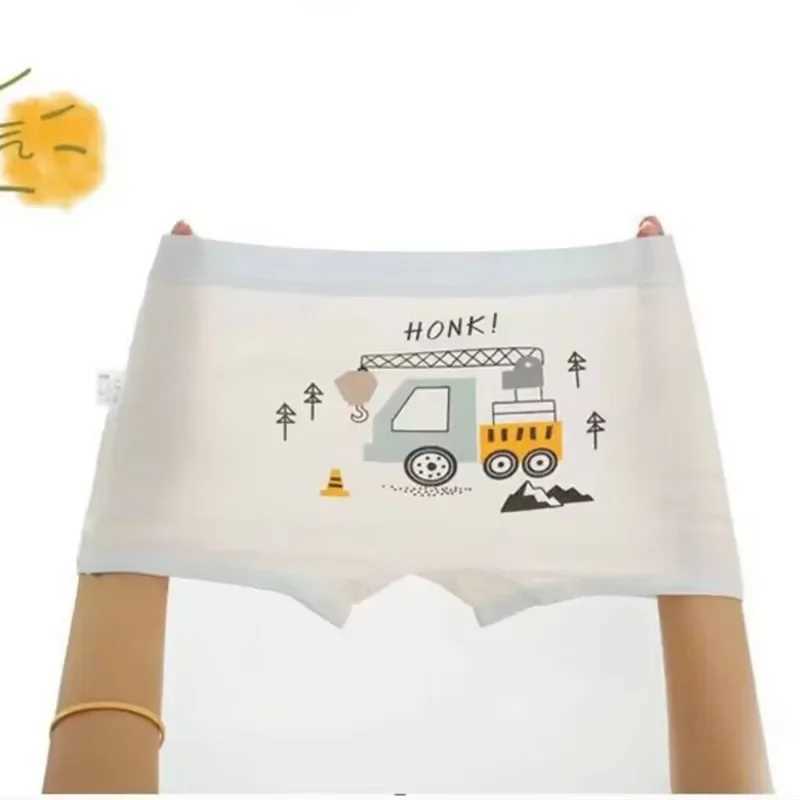 4Pcs/Lot Boy Cotton Underwear Boxer Kids Children Panties 2-12years Y240821