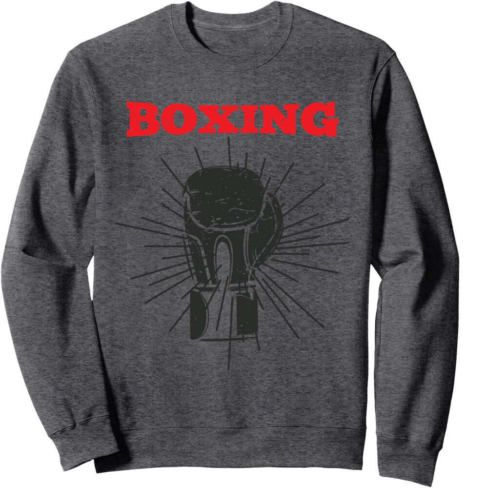 Long Sleeve Shirts for Men sweatshirt Powerful Punch Bo Gloves B-day Combat Sport Gift Sweatshirt T shirt Tee Streetwear Casual tops clothes