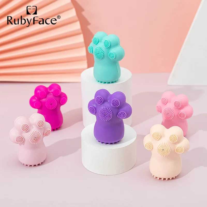 Facial Brush Silicone Cat Claw Cleaning Skin Care Tools Y240821