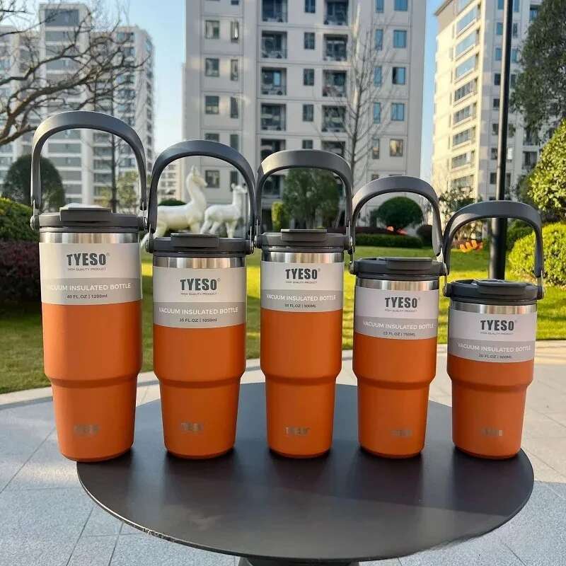 Stainless Steel Coffee Cold And Hot Double-Layer Insulated Cup Tumbler Thermo Water Bottle Car Travel Mug Vacuum Flask