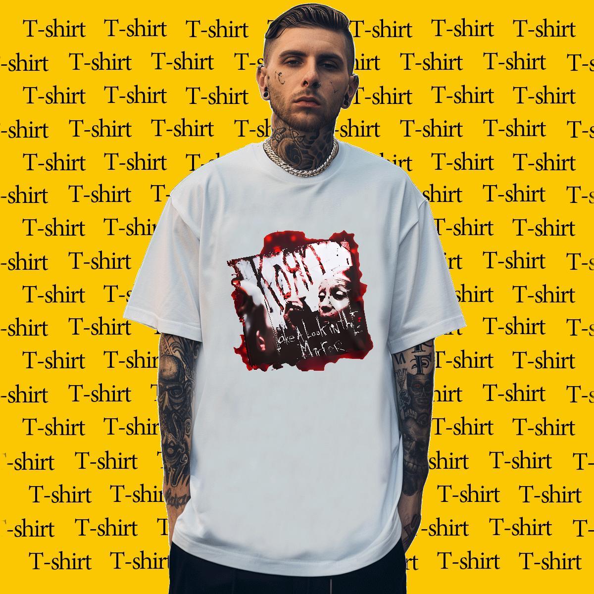 Designer scary Men Clothes T-Shirt 230g 100% Cotton T Shirt For Man Cartoon Print Daily Wear Breathable Short Sleeve TOP Quality Clothings