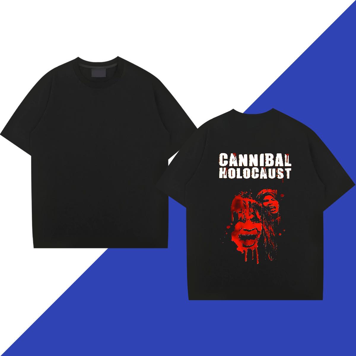 Stylist Couples T Shirts 100% Cotton 230g Sport scary Pure Cotton T Shirts Men Cool Design Black White Tee Shirt