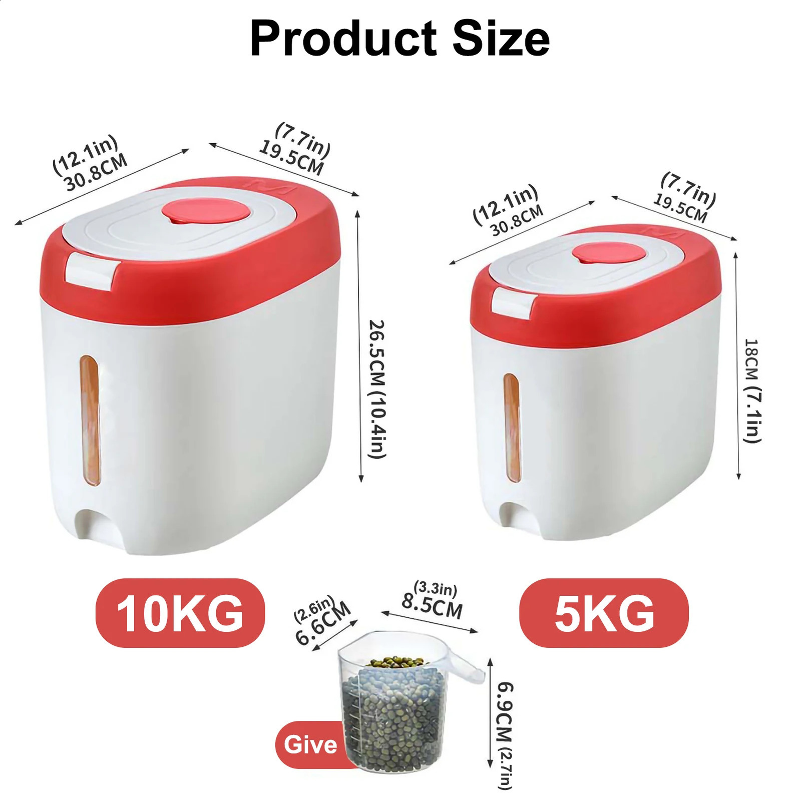 Insect Proof Moisture Proof Rice Box Grain Sealed Jar Kitchen Container 5/10KG Bucket Nano Storage Pet Dog Food Box with Lid 240820
