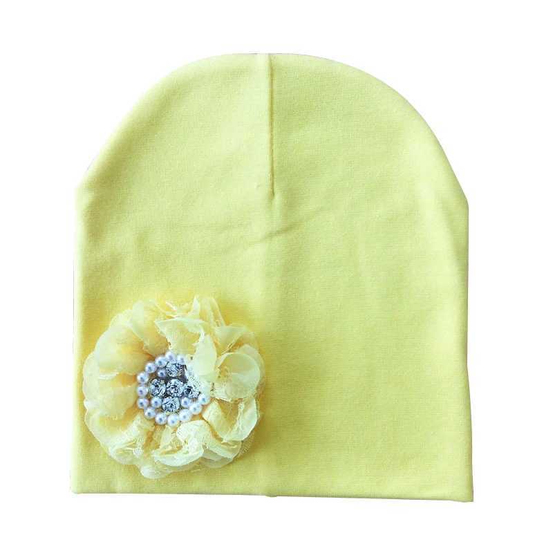 Cotton Floral Baby Hat Flower Baby Cap Children Bonnet Kids Beanie For Girls M240821