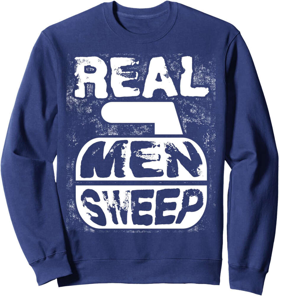 Long Sleeve Shirts for Men sweatshirt Real men Sweep Curg Funny Ice Lover Gift Sweatshirt T shirt Tee Streetwear Casual tops clothes