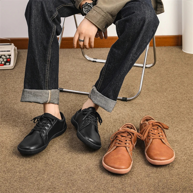 Wide-Toe-Box Barefoot Shoes for Men Minimalist Breathable Comfortable Trail Walking Shoes 8888 240821