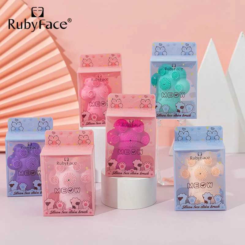 Facial Brush Silicone Cat Claw Cleaning Skin Care Tools Y240821