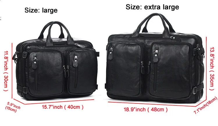 Fashionable multifunctional full grain leather travel bag mens y 240820