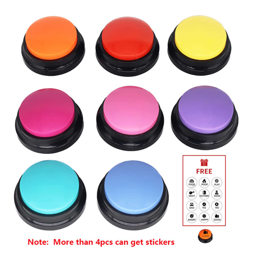 Voice Recording Button Dog Buttons Communication Pet Training Buzzer 30 Second Record Playback Funny Gift for Study Office