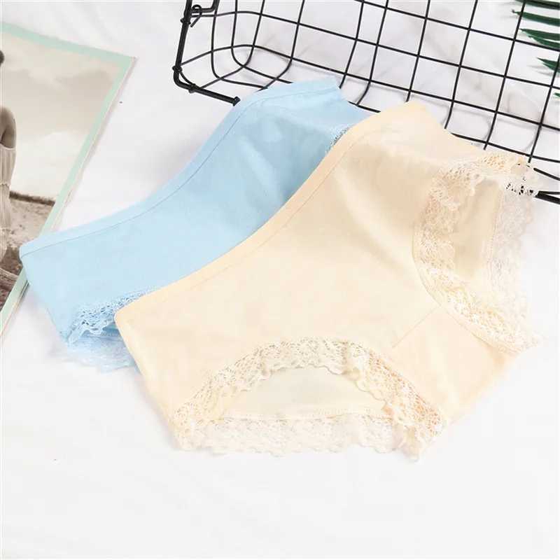 2021 Girl Underwear Teenage Underpants Young Girl Briefs Lace Cotton Girl Panties Girl Panties Kids Underwear Y240821