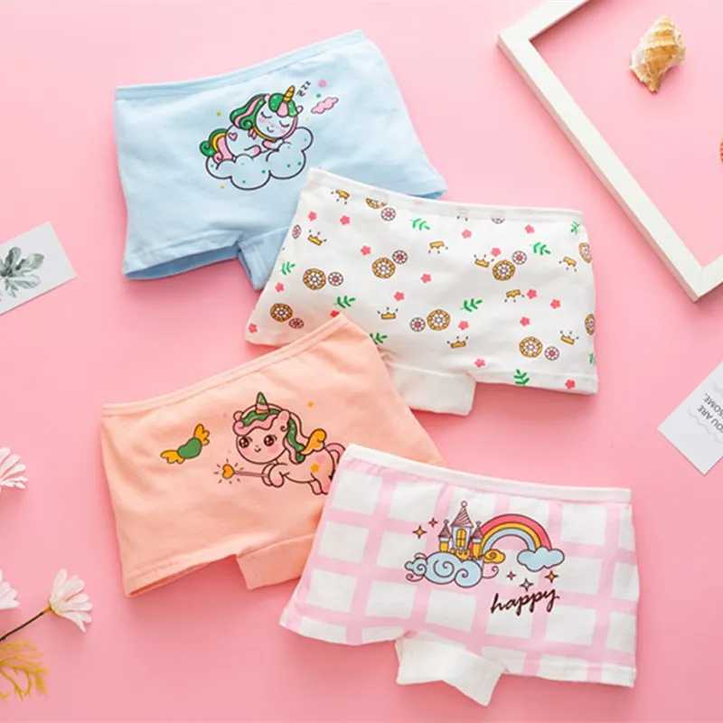 New childrens underwear kids shorts cotton girls boxer briefs Y240821