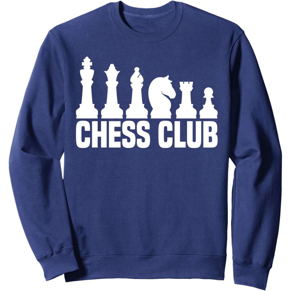 Long Sleeve Shirts for Men sweatshirt Club For Chess Lovers Player Fun Gift Sweatshirt T shirt Tee Streetwear Casual tops clothes