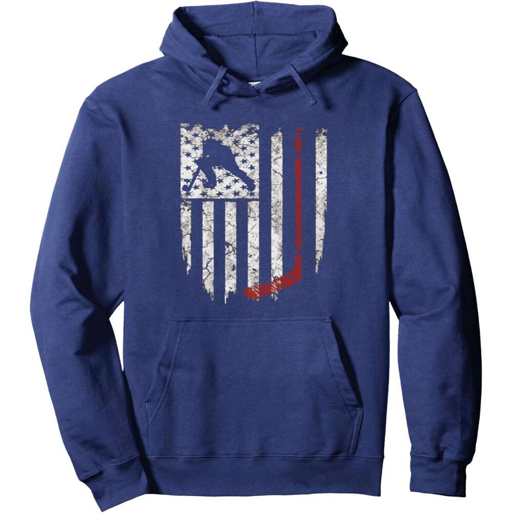 Hoodie for Mens Womens sweatshirt Hockey American USA Flag Hoodie Mens Tee Hoodie Graphic Hoodies Pullover Long Sleeve