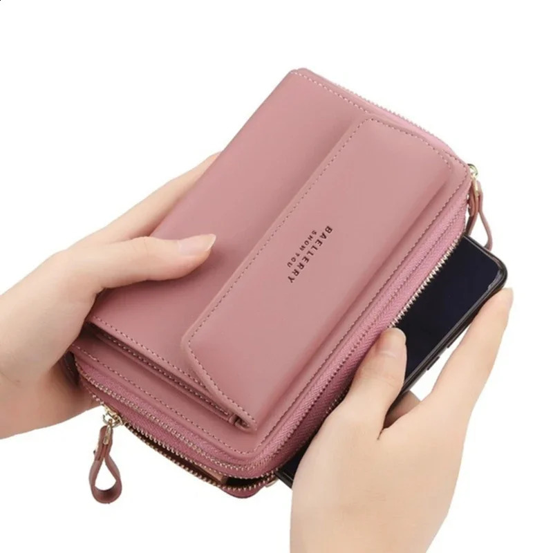 Wallet Many Departments Clutch Female Long Large Card Purse Ladies Handbag Zipper Bags 240821