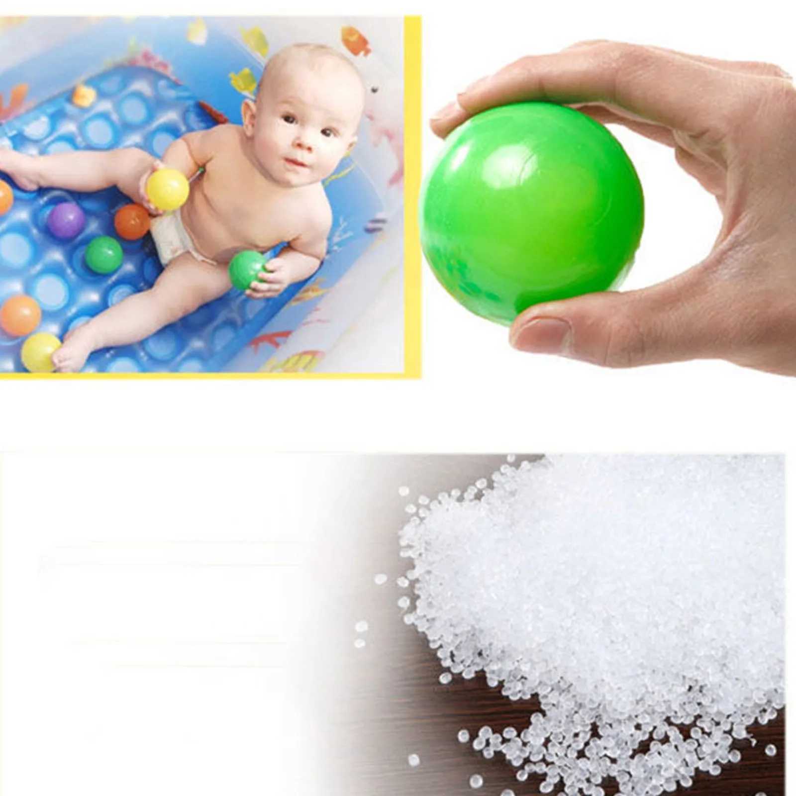 50/100Pcs Eco-Friendly Colorful Ball Pit Soft Plastic Ocean Balls Water Pool Ocean Wave Ball Outdoor Toys For Children Kids BabyY240821
