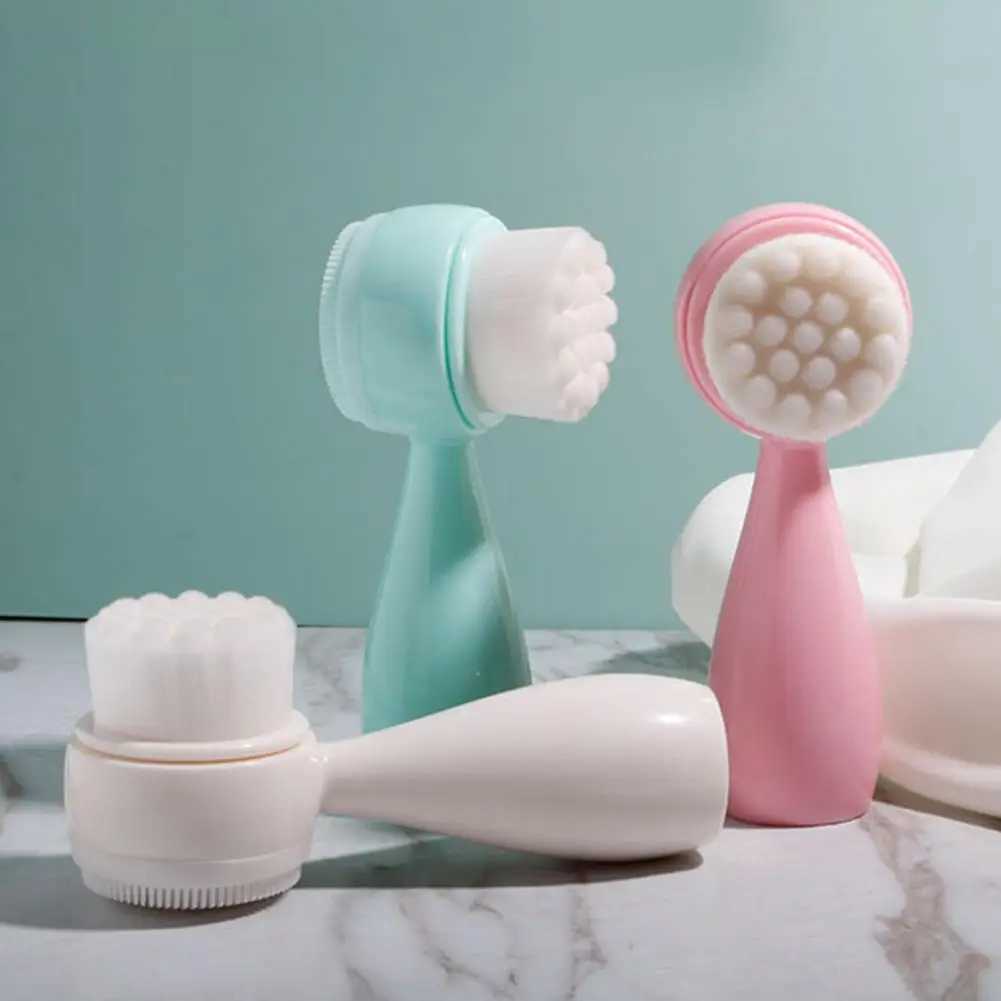 Universal Grasp Comfortable Multifunctional Facial Exfoliator Cleansing Brush Silicone Face Scrubber Beauty Equipment Y240821
