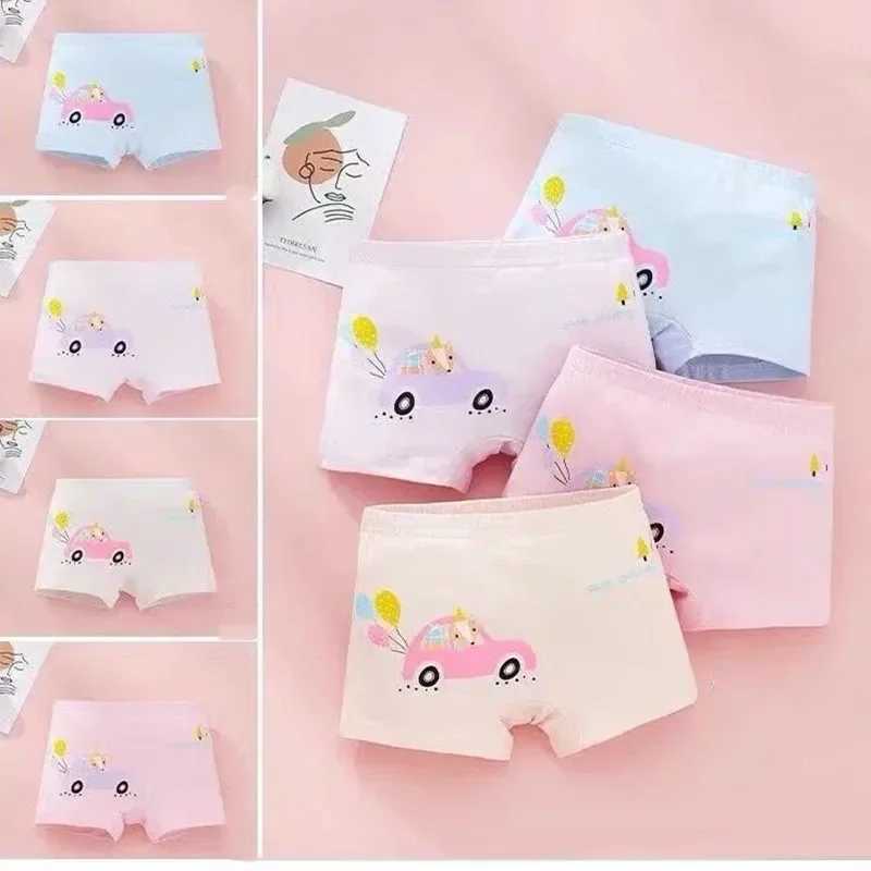 4pcs/Pack Boys Underwear Kids Milk Silk Boxer Cute Cartoon Training Boyshorts for Toddler Size 3-12 Years Y240821