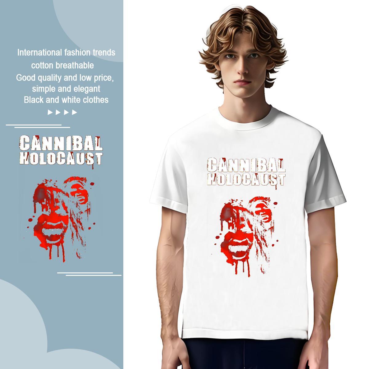 Fashion New Blody Men Tees 230g Cotton Mens T Shirts DIY Printed Beach Short Sleeve O-Neck Soft Tshirts
