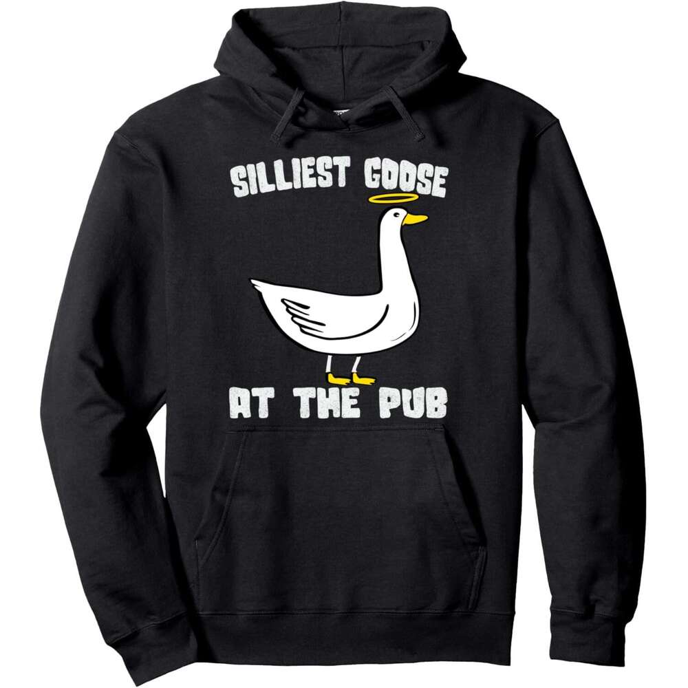 Hoodie for Mens Womens Silliest At The Pub Funny Goose Lover Oddly Specific Pullover Hoodie Hoodies Sweatshirt pullover jacket Long sleeve