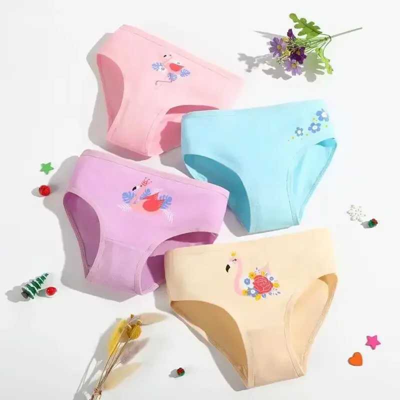 10 Pieces Childrens Girls Panties Cotton Cartoon Child Underwear for Girls Kids Boxer Panties 2-10Years Y240821