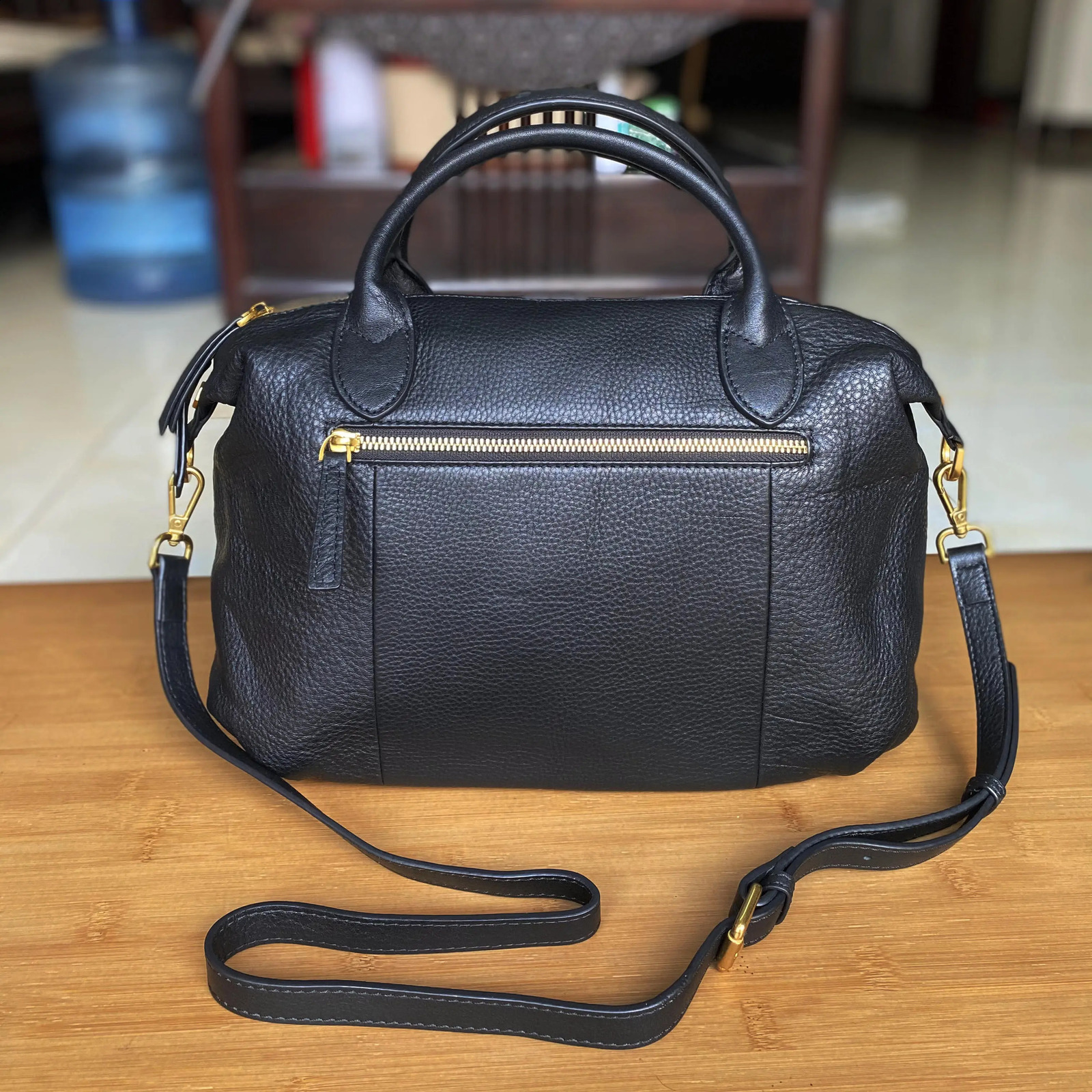 WOONAM unisex Exquisite Limited Grain Genuine Italy Nappa calf leather big Boston bag top handle lage handbag WB648 240820