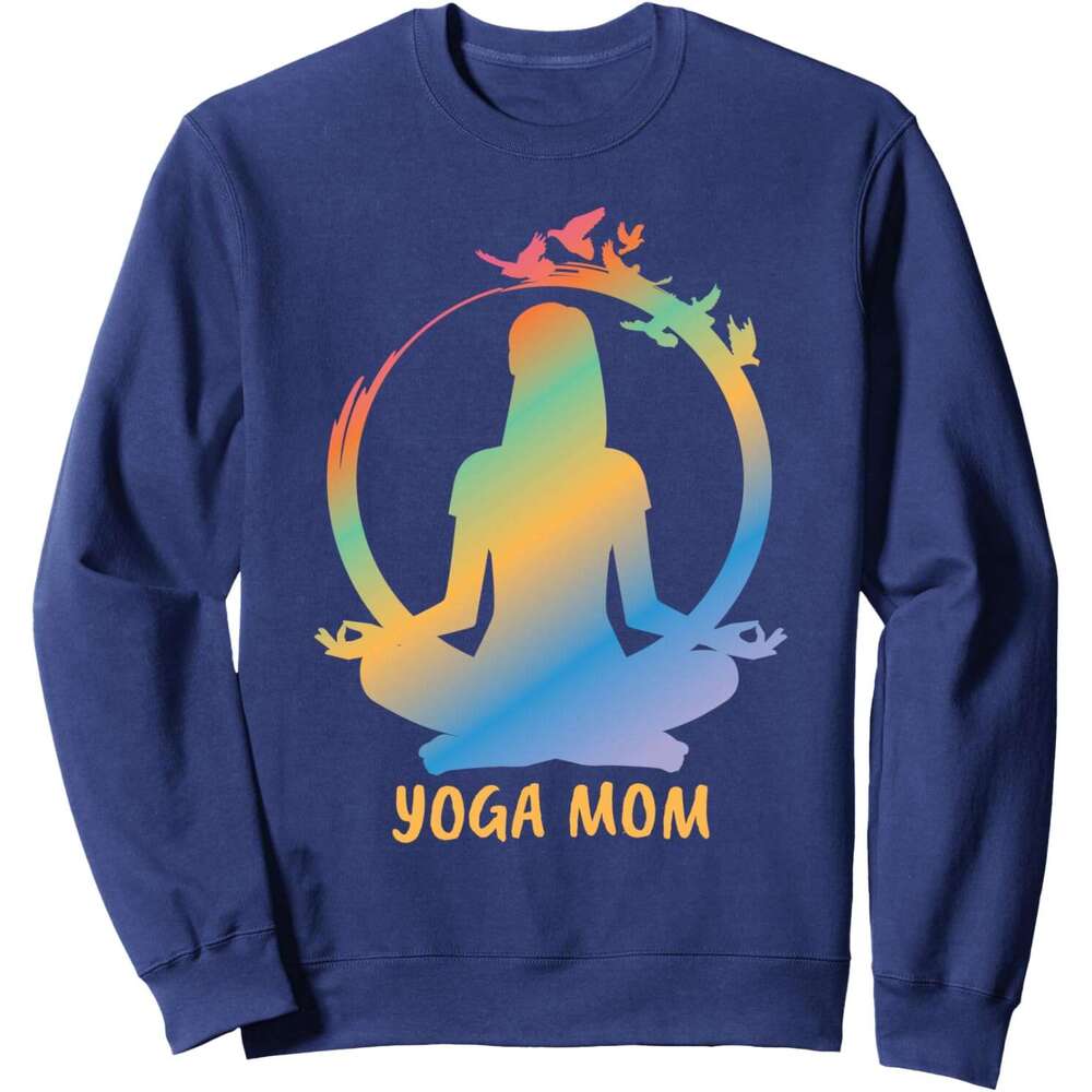 Long Sleeve Shirts for Men sweatshirt Peaceful Yoga Mom Meditation Day Gift Sweatshirt T shirt Tee Streetwear Casual tops clothes