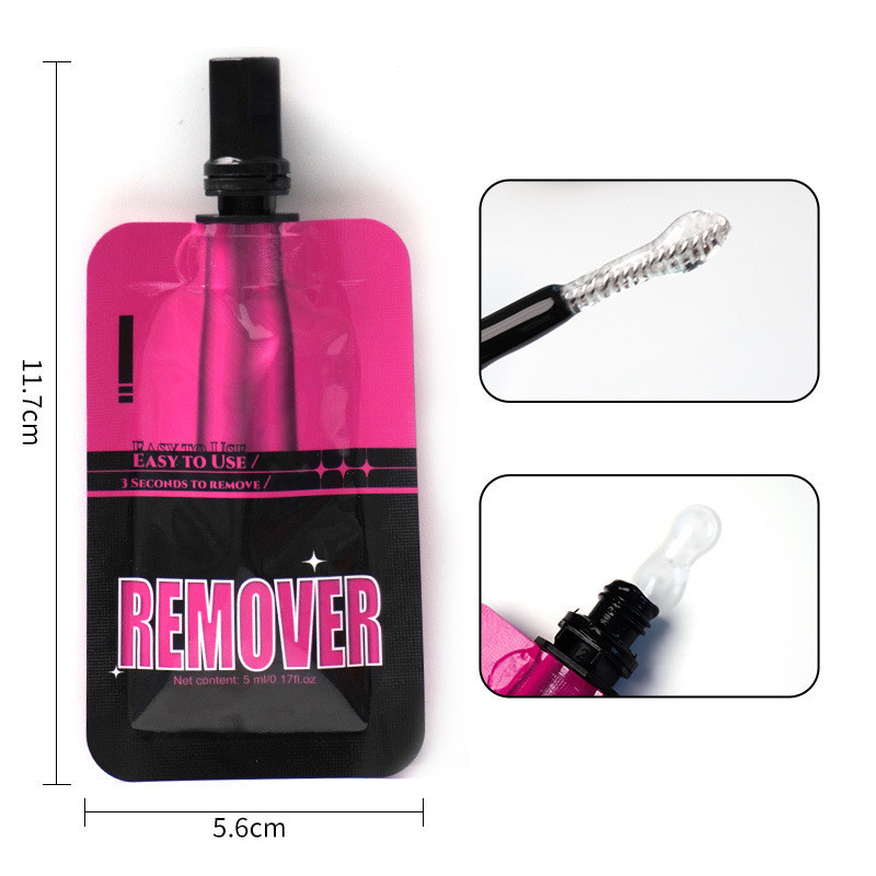 Lash Bond and Seal and Remover Easy to Use Strong Hold Long Lasting Waterproof Eyelash Glue and Removal for Cluster Lashes Individual Eyelash Extensio