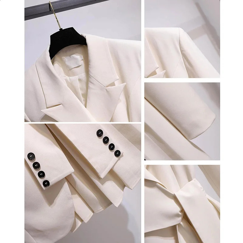 Fashion Trench Coat Women Spring Autumn Windbreaker Female Black White Belt Blazer Vintage 240820