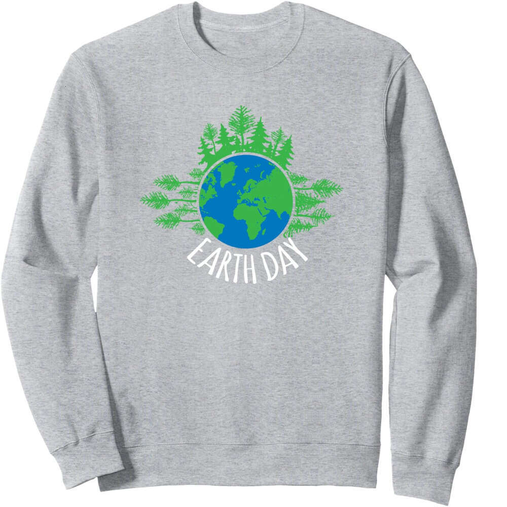 Long Sleeve Shirts for Men sweatshirt Earth Day Green Trees Nature Lover Beautiful Gift Sweatshirt T shirt Tee Streetwear Casual tops clothes