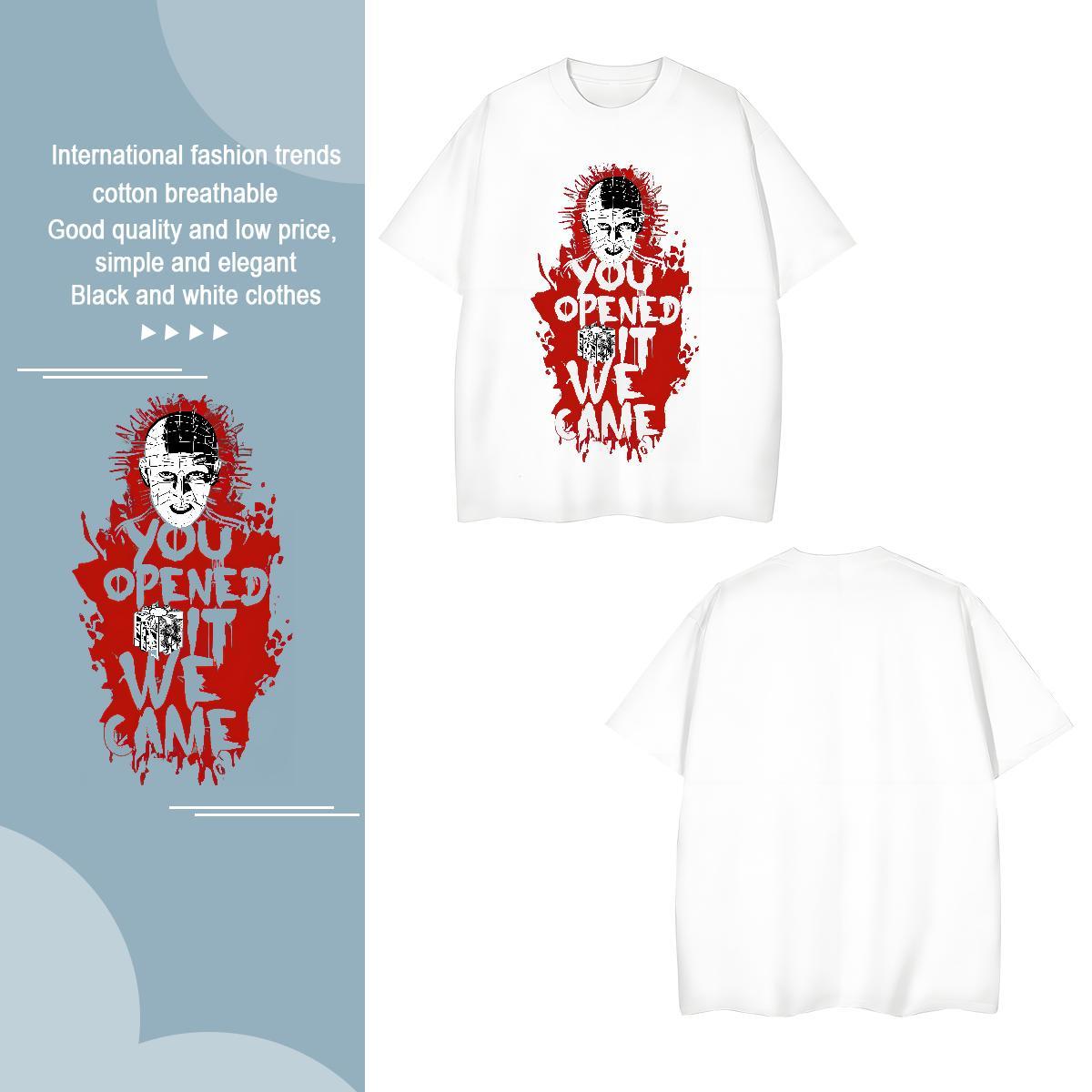 Designer skull Tshirt for Man Woman 230g Pure Cotton T-Shirts for Men DIY Printed Street Breathable Short Sleeve Brand Tees Shirts