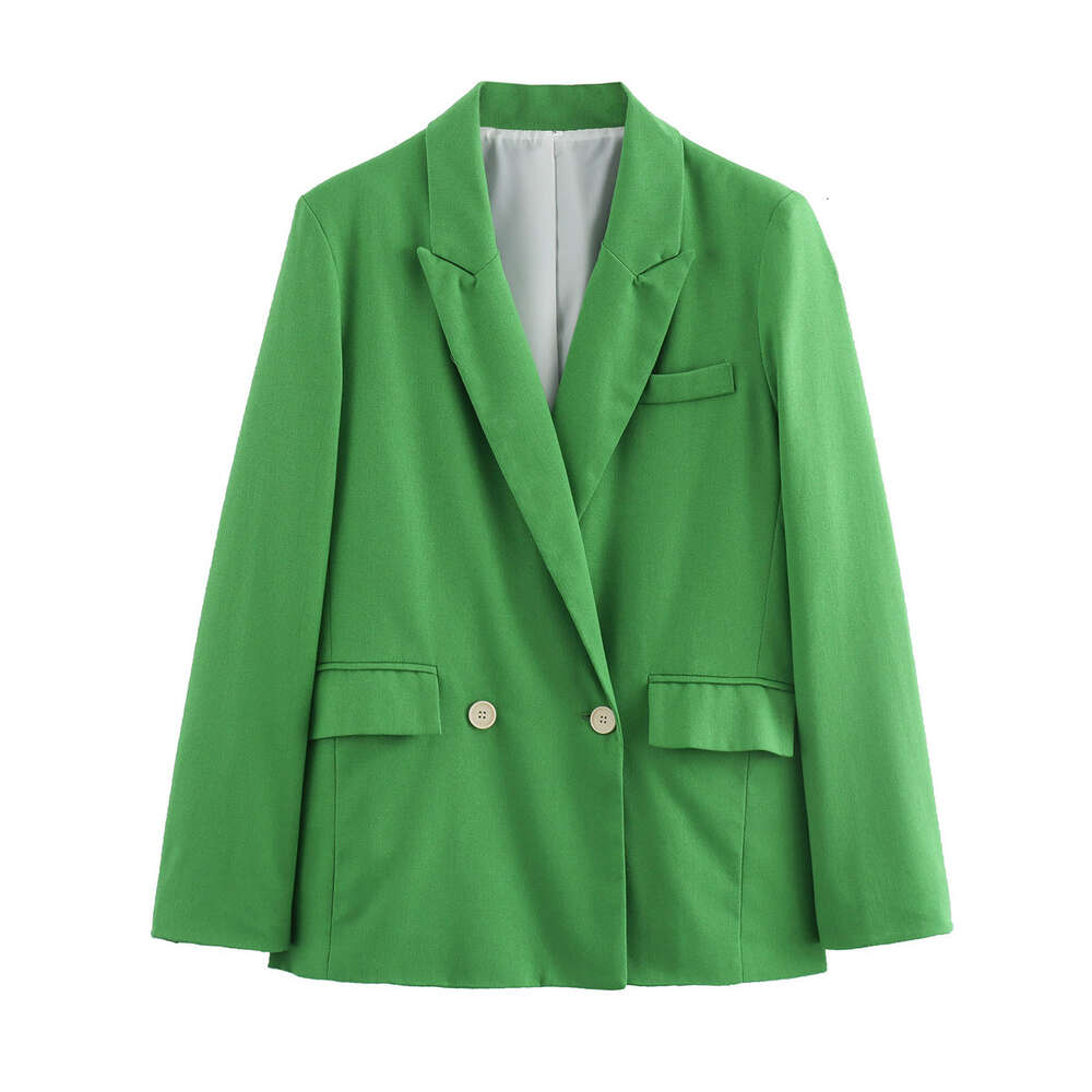 Women's clothing 2024 autumn and winter new style simple, fashionable, casual, waist cinched, imitation linen small suit jacket for women