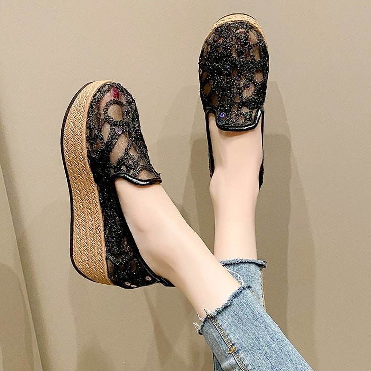 Ddmysports Summer New Thick Bottom Fisherman S Casual Breathable Single Shallow Mouth Flat Women One Foot Shoes OUTDOOR
