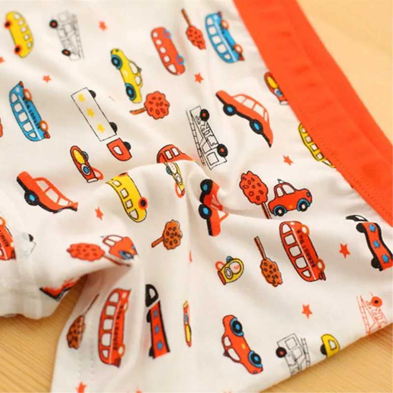 3Pc/Lot Random Colors Soft Breathable Boys Boxer Kids Underwear Boy Underpants Boxer Modal Soft for Children 2-8Y Y240821