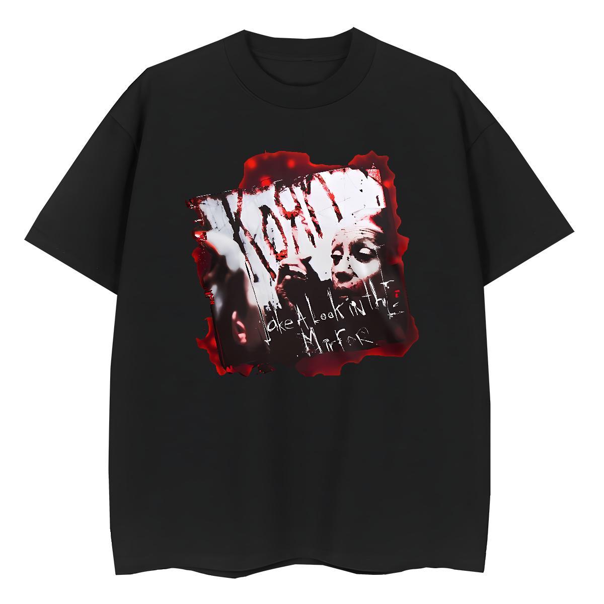 2024 DIY Men Clothes T-Shirt 230g Pure Cotton Daily Outfit scary O Neck Short Sleeves T shirt Comfortable Customized Print Tee Shirt