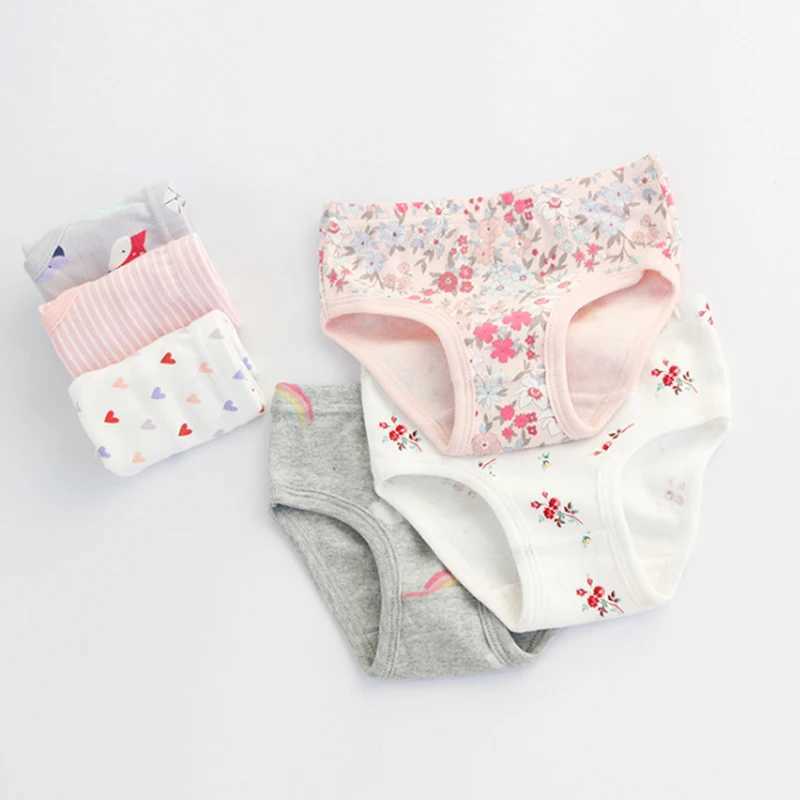 SheeCute 3 Pcs/Lot Girls Toddler Kids Underwear 100% Cotton Soft Panties Baby Briefs Y240821