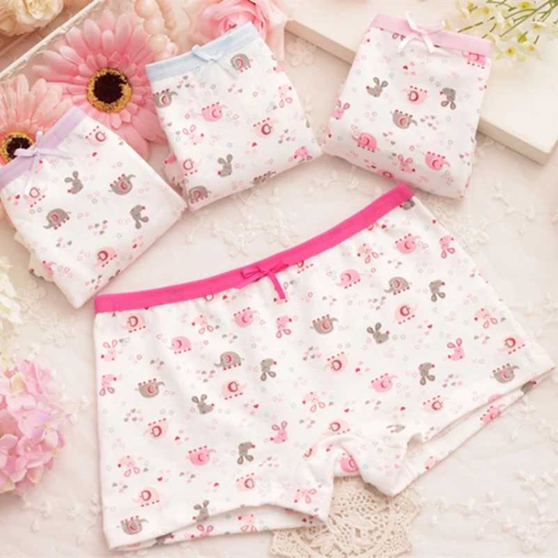 4Pcs/lot Cartoon Kids Girl Underwear For Baby Childrens Boxer Underpants Briefs Girls Underware Pants For 2-9 Y Y240821